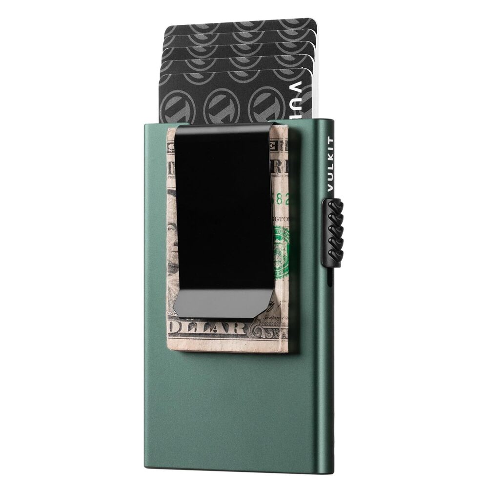 7876 Minimalist Wallet with Money Clip RFID Protection Pop Up Card Holder